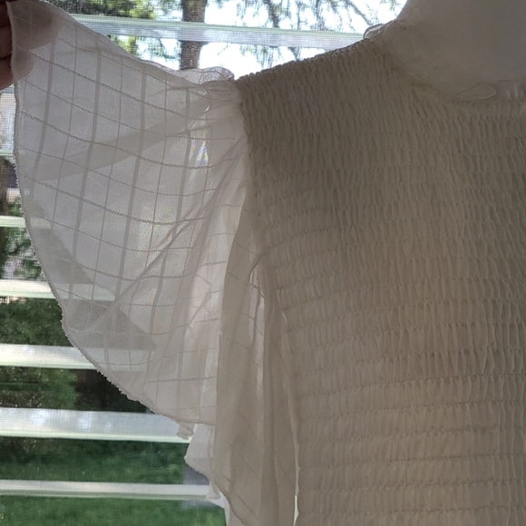 Last chance ZARA BASIC white boho blouse - Picture 4 of 10